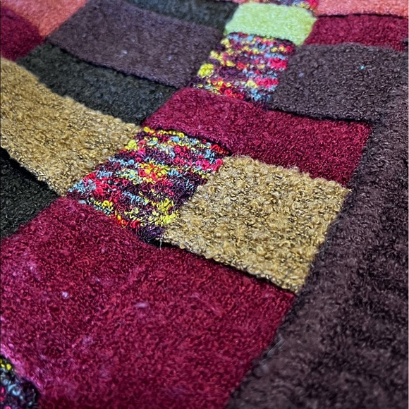 Vintage Woven Single Button Open Cardigan Sweater Size Medium - Picture 9 of 9